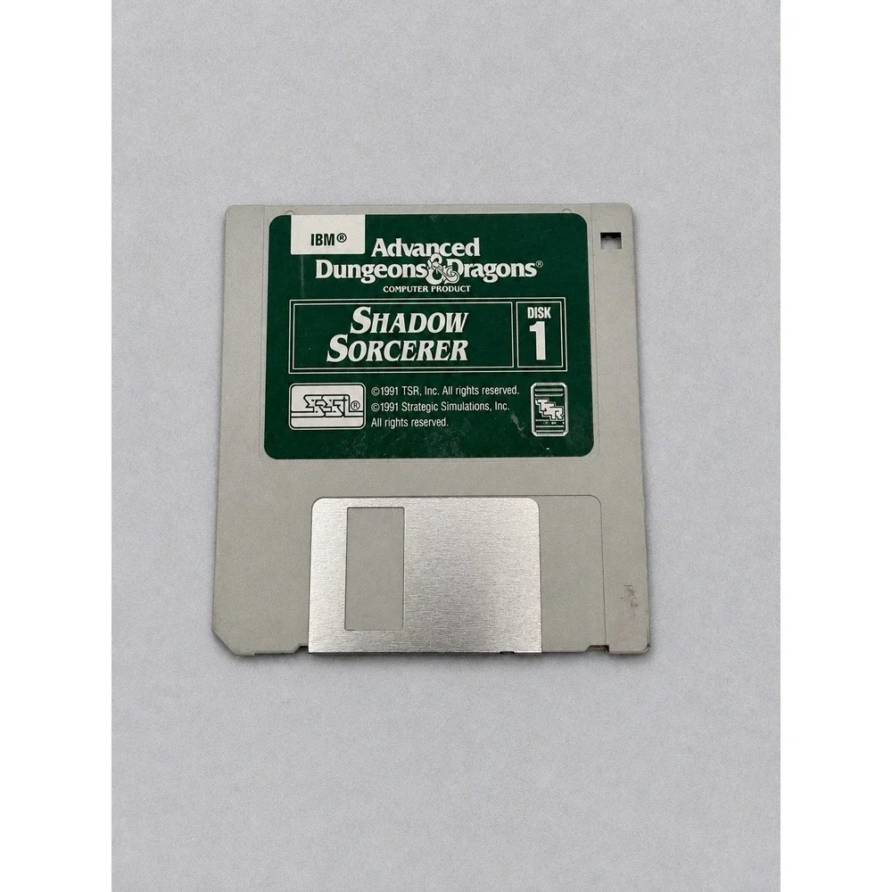 Advanced Dungeons & Dragons Shadow Sorcerer IBM PC 3.5 Floppy OUT OF STOCK